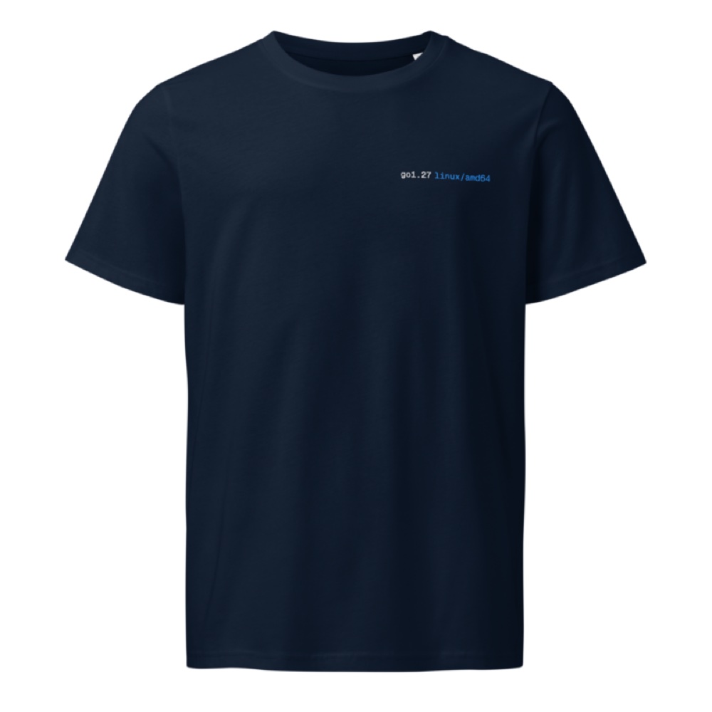 go1.27 · Camiseta ligera · Azul marino