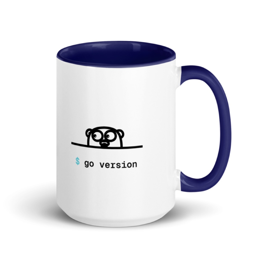 go1.27 · Taza · Azul oscuro