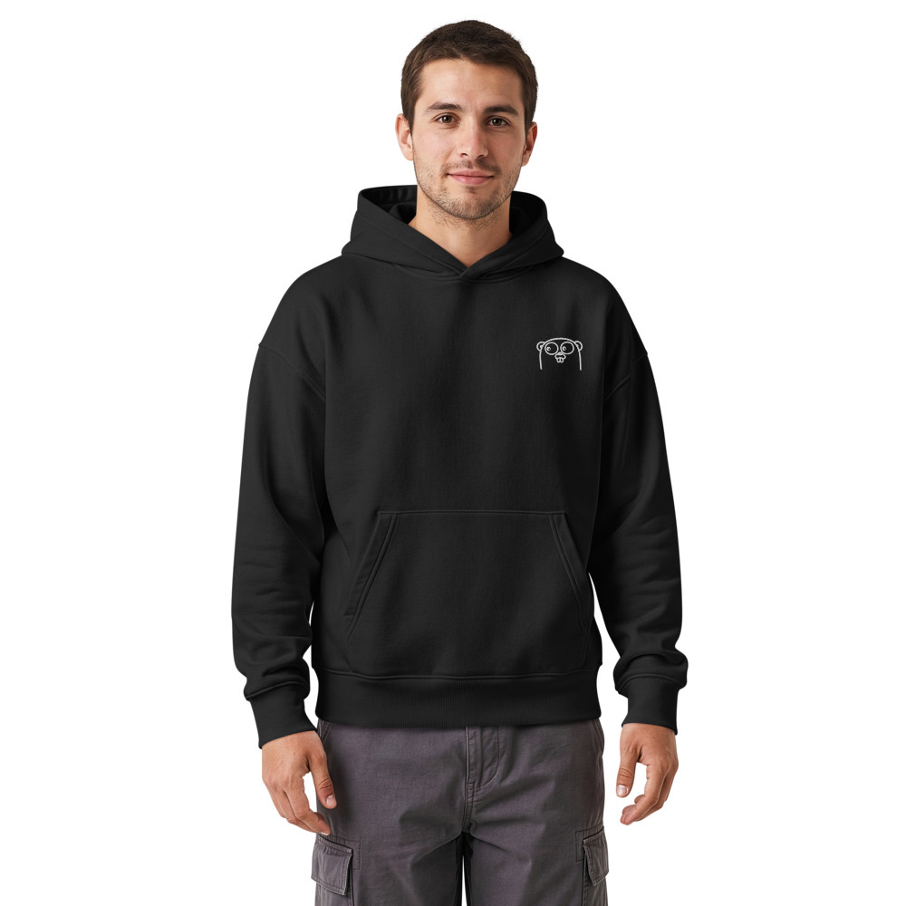 Gopher Face · Sudadera con capucha · Negro
